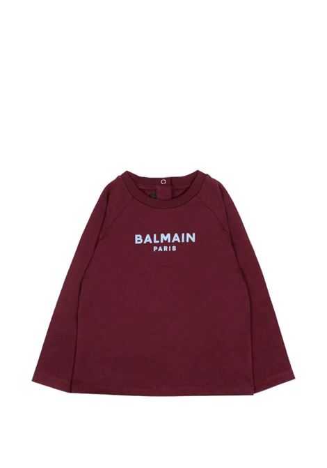 T-shirt con logo BALMAIN KIDS | BZ8310 Z3672530CE
